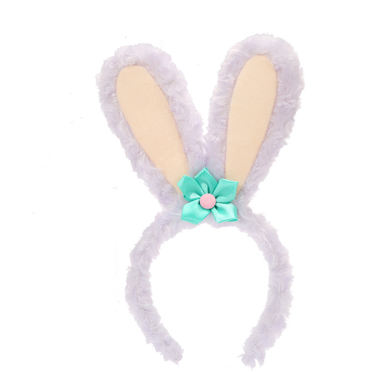 Stellalou Plush Rabbit Ears Hair Hoop Internet Famous Photo Taking Holiday Party Adult and Children Hair Accessories Hairpin Face Wash Hair Bands