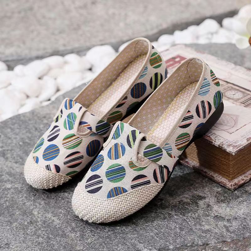 一脚蹬老北京布鞋单鞋老北京布鞋防滑软底鞋休闲鞋一脚蹬工作鞋子