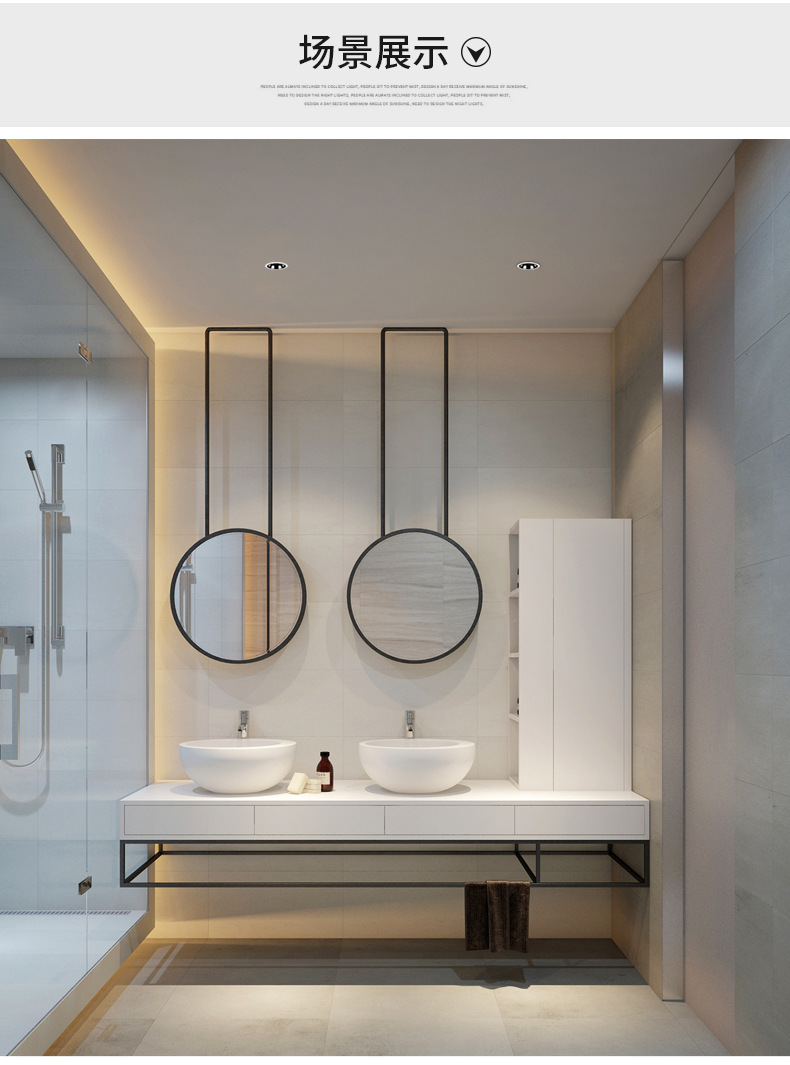 高显厨房卫生间防水射灯led天花灯嵌入式深防眩ip65浴室防雾筒灯