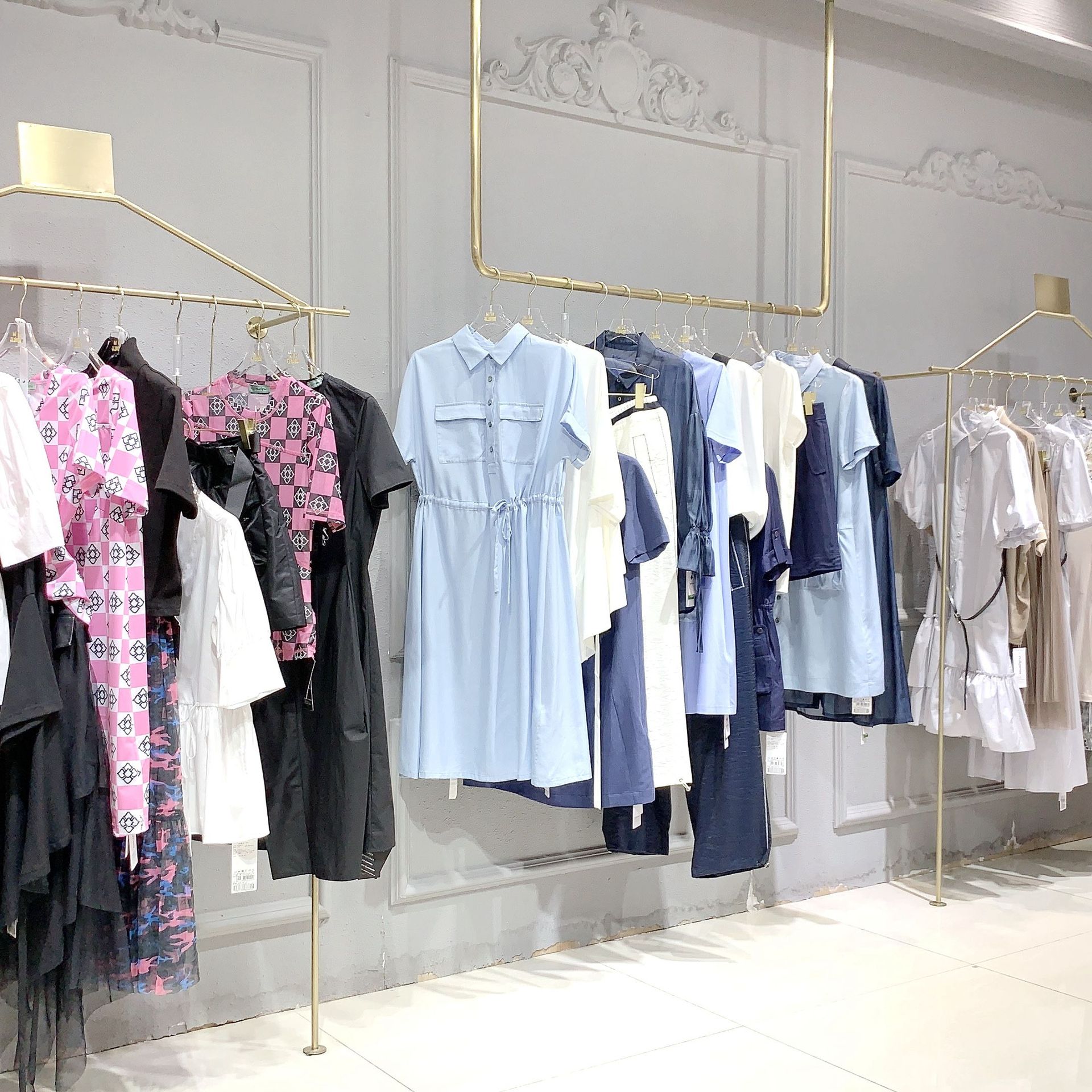 欧蒂芙oudifu品牌折扣女装当季尾货批发直播间品牌连衣裙拿货渠道