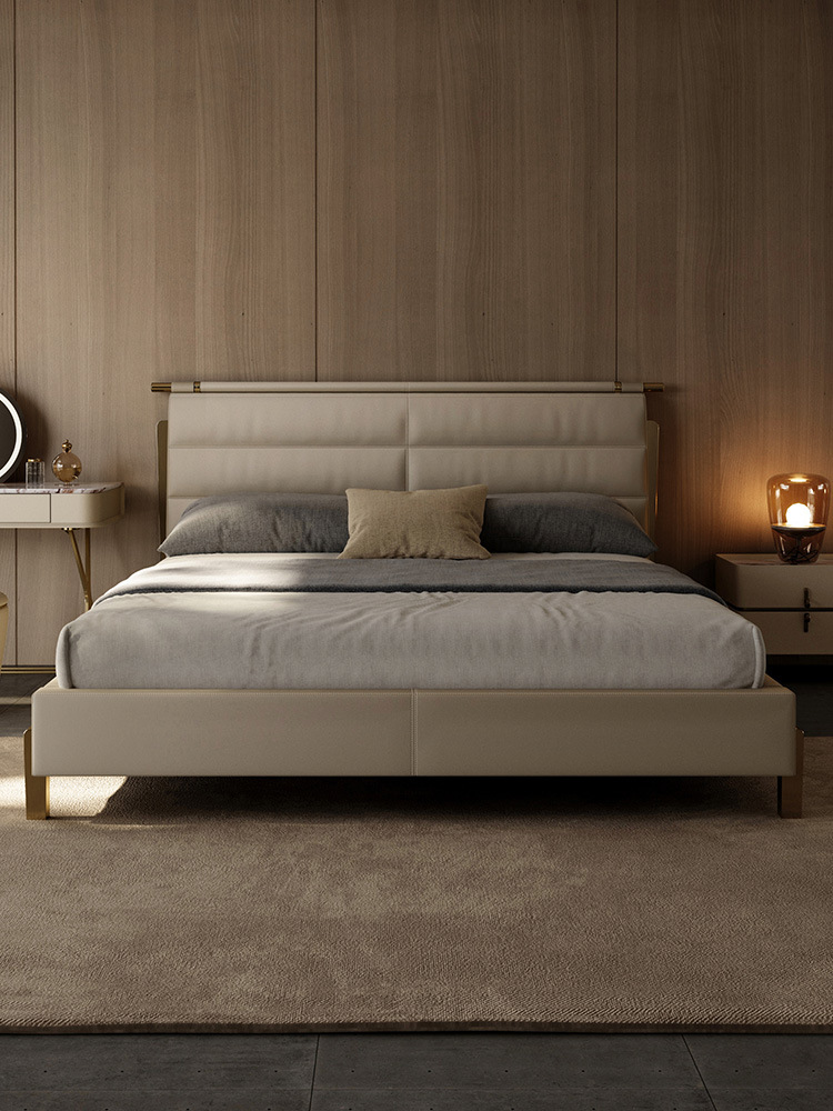 5米小户型皮床意式轻奢双人床1.8米头层牛皮软床-报价-阿里巴巴