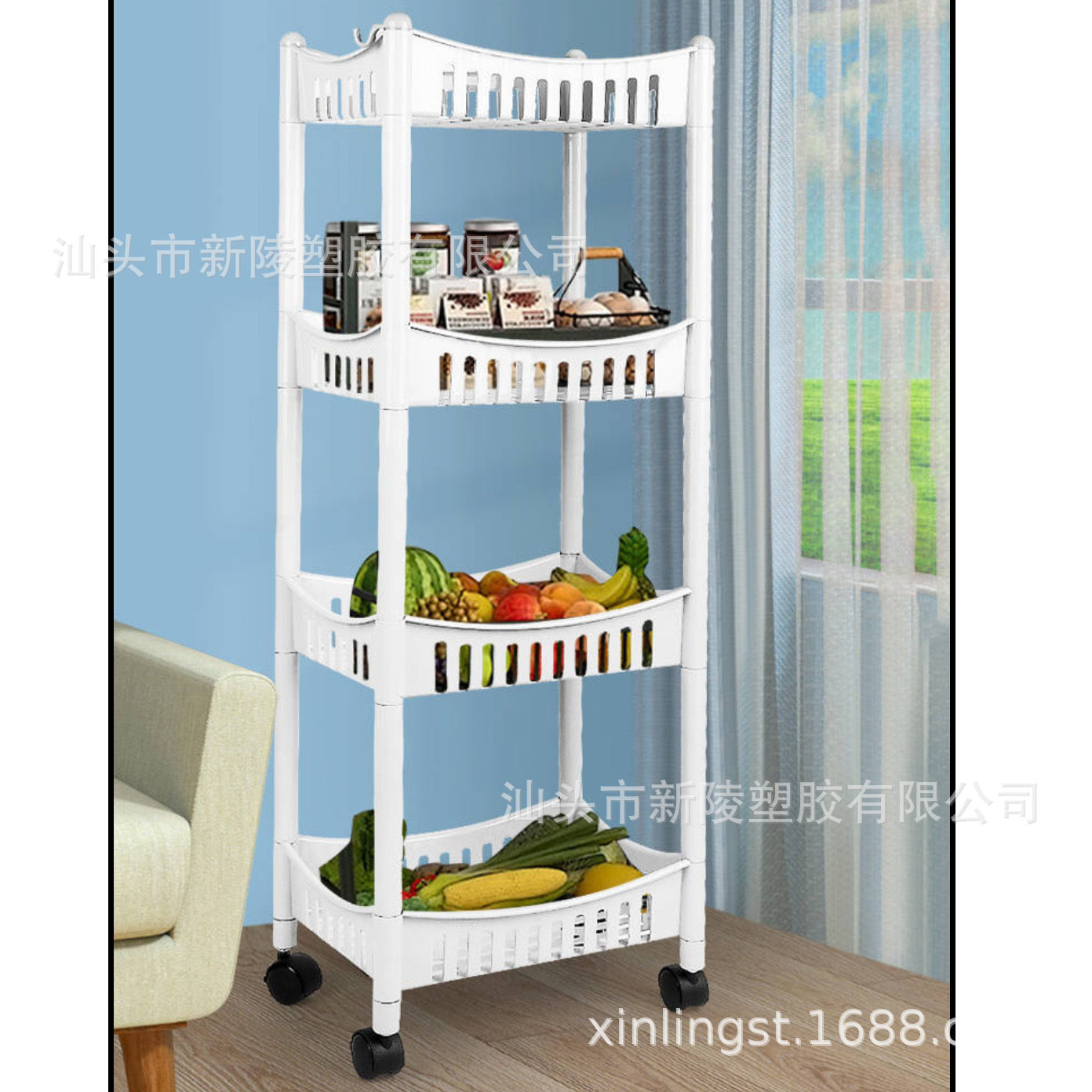 X189 Storage Rack Removable Snack Rack Dormitory Floor Storage Rack Multi-Layer Bedroom Bedside Article Storage Shelf