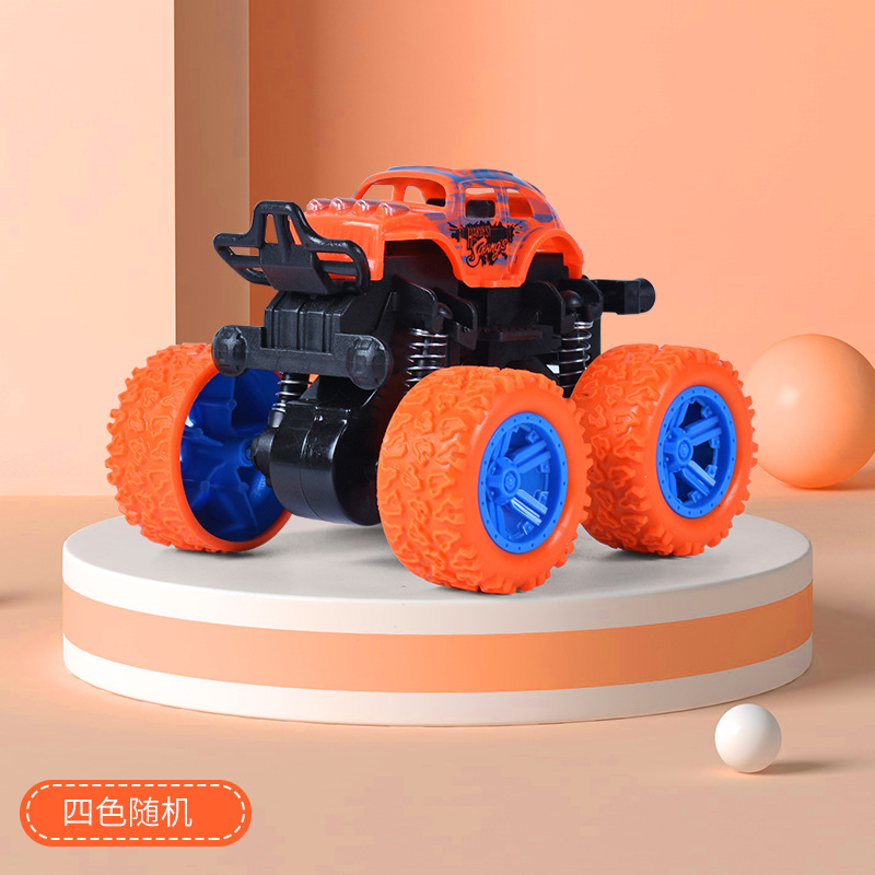 Tiktok Same Four-Wheel Drive Inertia off-Road Vehicle Special Effects Tumbling Anti-Fall Children Stall Gift Toy Car Factory Direct Sales