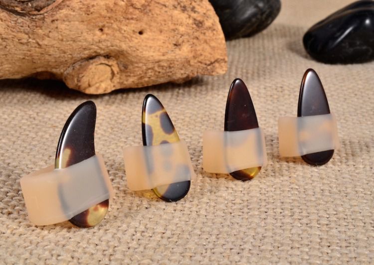 成人穿戴式古筝弹琴甲片免缠大号弹力古琴小号古筝指甲套免用胶布