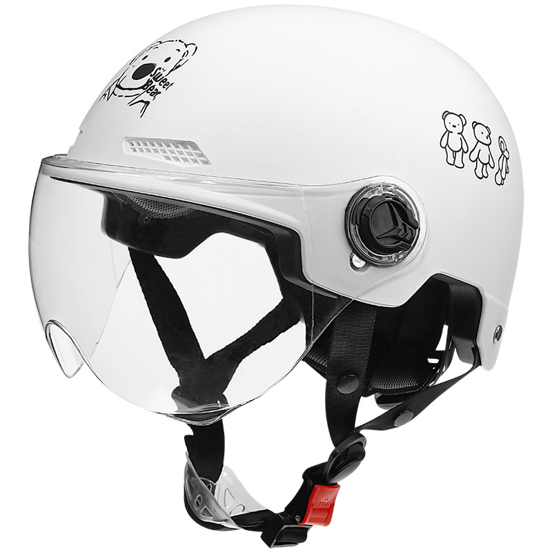 3c Certified Helmet Electric Motorcycle Men and Women Summer Half Helmet Cute Adult Breathable Lightweight Helmet