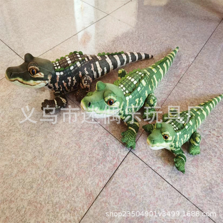 Foreign Trade New 105cm165cm Simulation Green Crocodile Plush Toy European and American Simulated Crocodile Doll