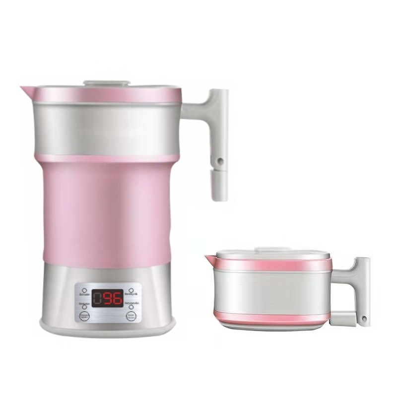 110v220v Travel Folding Silicone Water Bottle Touch Kettle Thermal Insulation Kettle Silicone Electric Kettle Portable