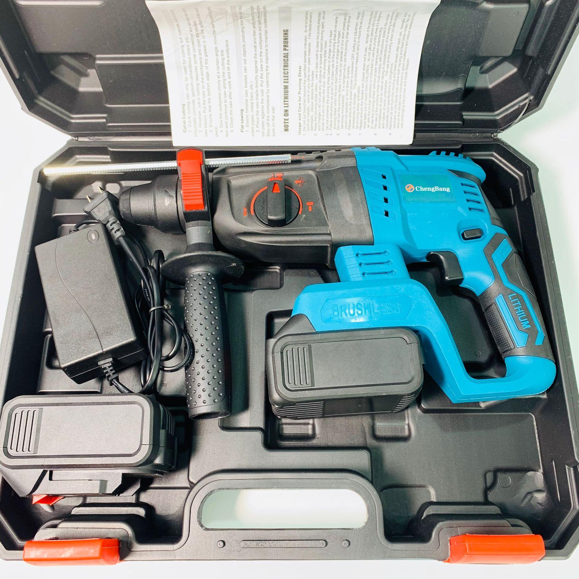 源头工厂 外贸 锂电无刷大轻锤05款 充电式电动电锤 户外冲击钻