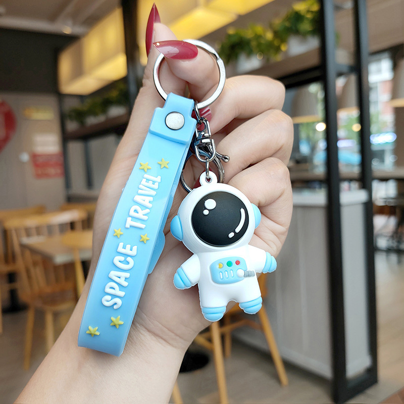 Doll Keychain Pendant Gift Cartoon Silicone Couple's Spaceman Accessories Creative Cute Backpack Small Ornaments