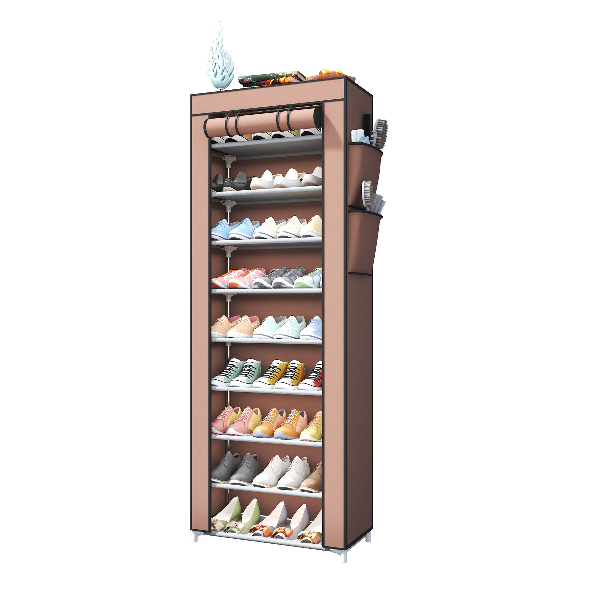 Simple Dust-Proof Shoe Cabinet Student Assembly Shoe Rack Multi-Layer Moisture-Proof Storage Shoe Cabinet Storage Cabinet