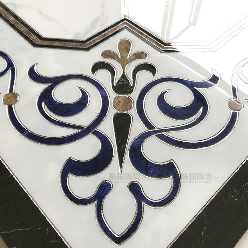 客厅拼花地砖800800仿水拼花新中式过道走廊玄关现代简约