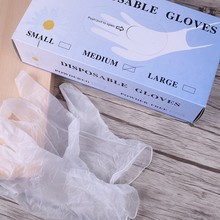美甲美容用品一次性PVC手套 超薄塑料 乳胶手套 橡胶防护手套50支