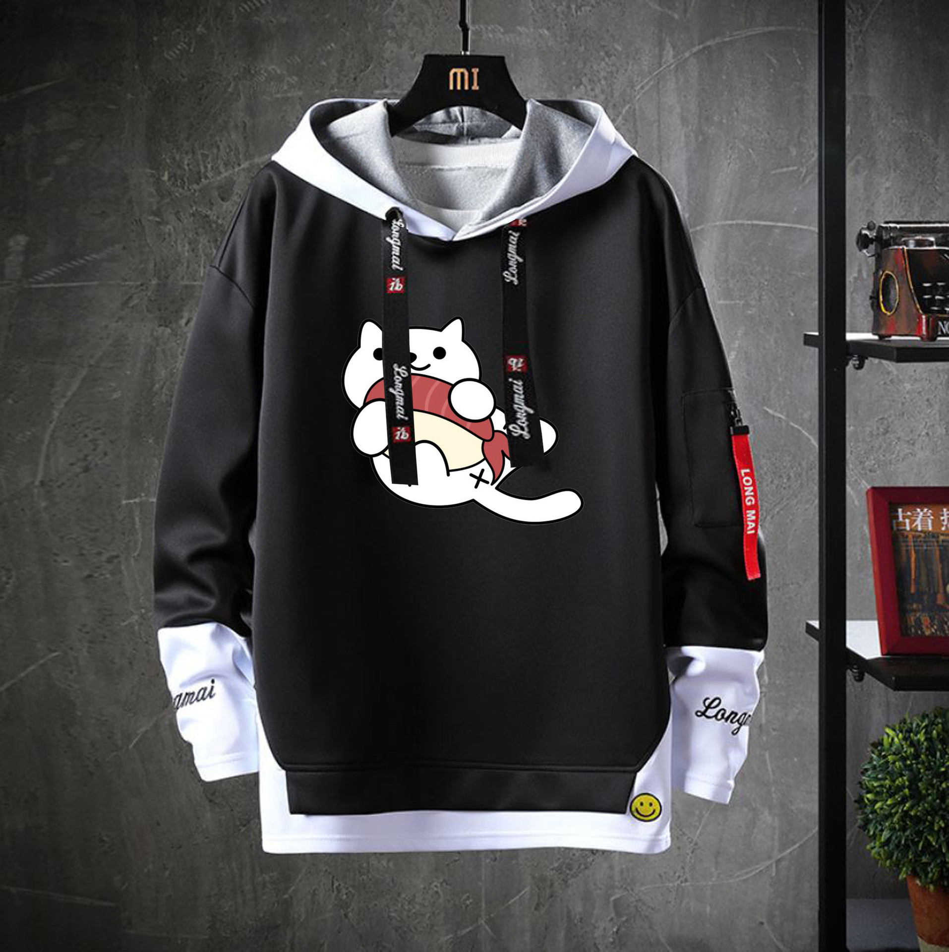 猫咪后院 动漫周边学生连帽卫衣青少年衣服外套连帽衫设计