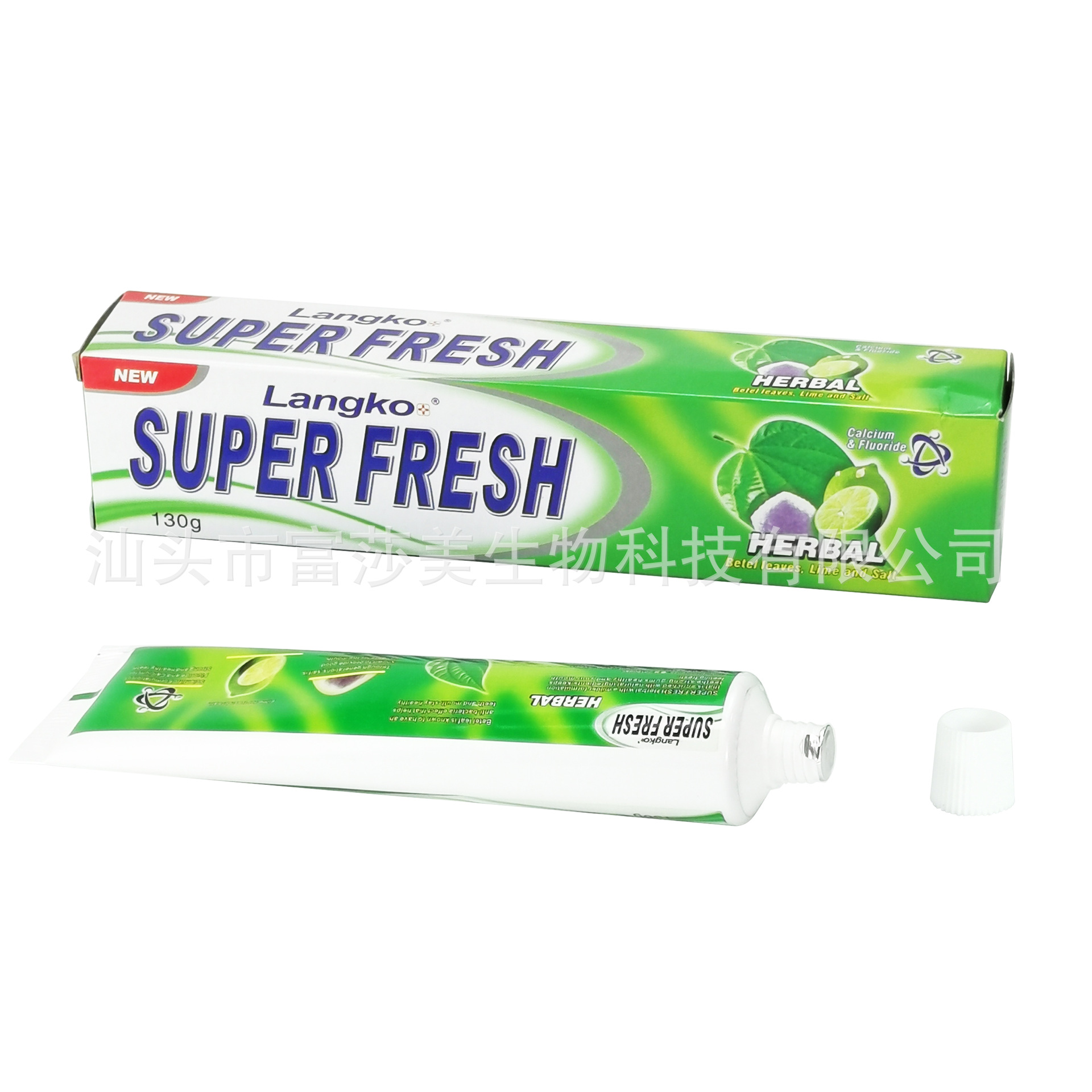 Spot Foreign Trade English Africa Middle East 130G Plant Herbal Lemon Toothpaste Herbal Toothpaste