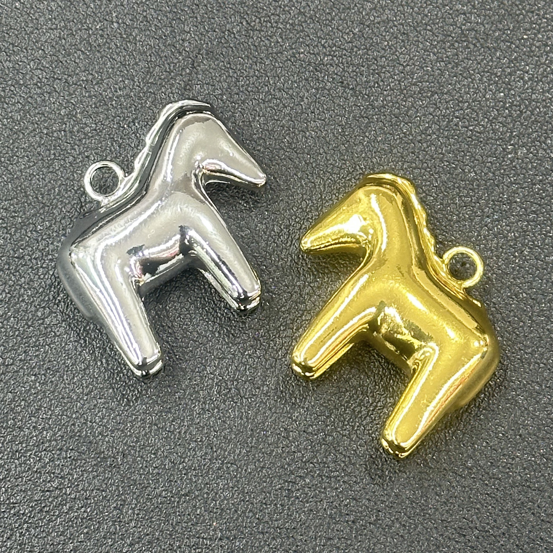木马雕塑合金饰品配件吊坠diy手工饰品手链马年项链吊坠挂件材料