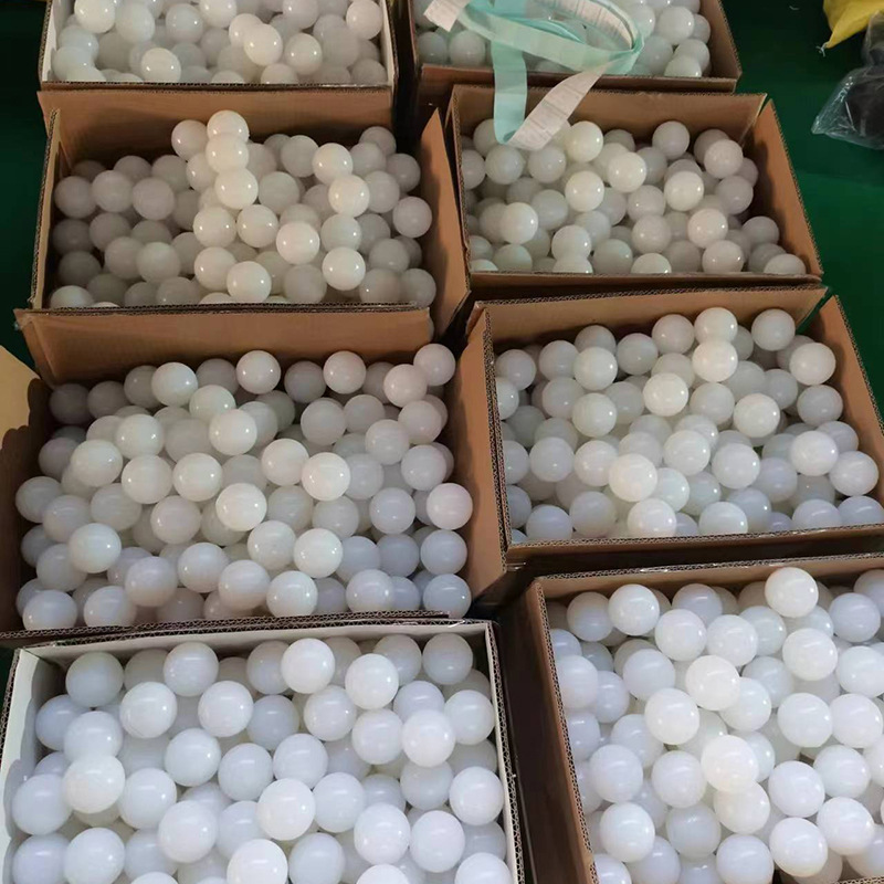 厂家白色硅胶球 振动筛用高弹防堵球实心橡胶球 带孔橡胶弹力球