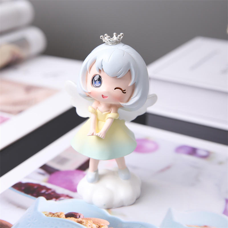 晚安宝贝盲盒可爱公仔摆件 萌系少女礼物卡通桌面装饰树脂摆件