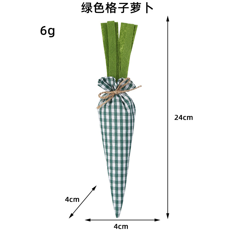 Hong Kong Love Cross-Border New Arrival Easter Fancy Carrot Toy Decorations Fabric Party Scene Doll Ornaments