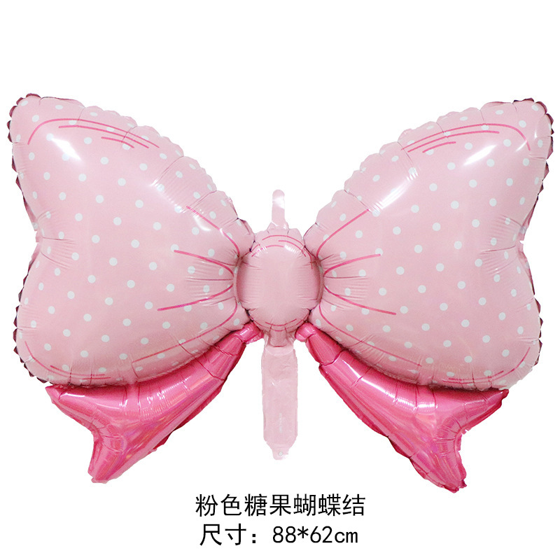 New Large Bow Hellobaby Shape Aluminum Balloon Baby One-Month Birthday Gender Reveal Balloon