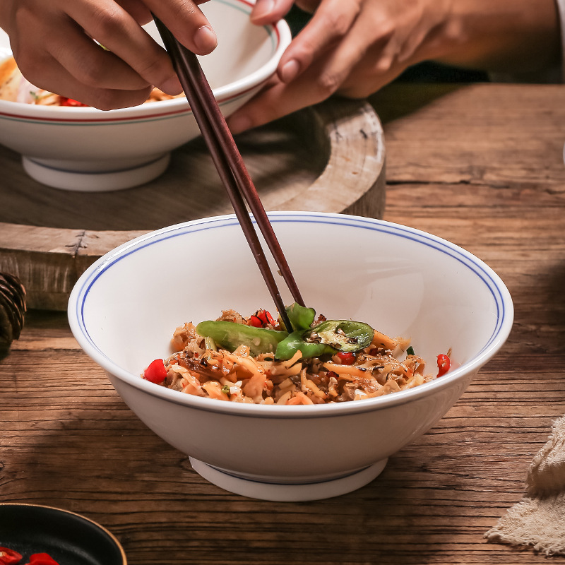 t^湘菜碗盘 陶瓷创意面碗麻辣烫碗大水煮鱼碗酸菜鱼汤碗 酒店饭店