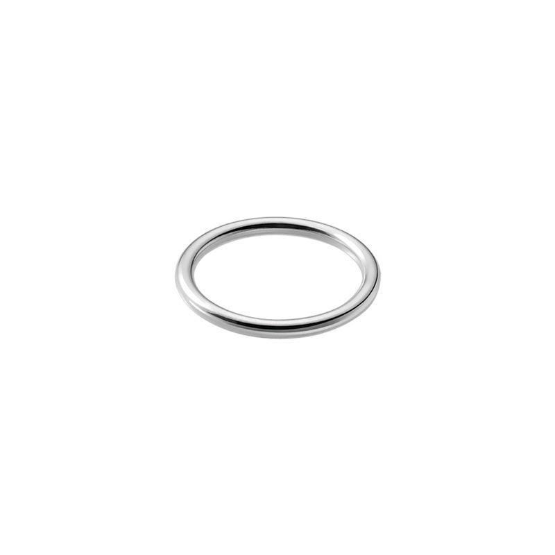 Silver-Plated Ring for Women Ins Special-Interest Design Men's Silver Ring Simple Thin Simple Bracelet Glossy Couple Little Finger Ring Little Finger