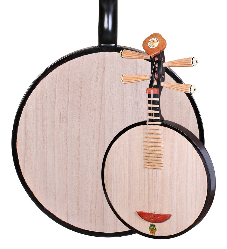 敦煌牌635色木月琴黄檀木10阳楞如意京剧民乐通用入门初学民乐器