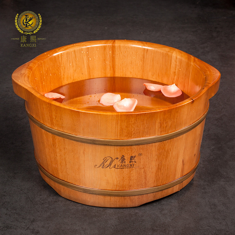 木盆足浴桶泡脚木桶小木盆实木洗脚桶泡脚桶木质洗脚盆木盆家用