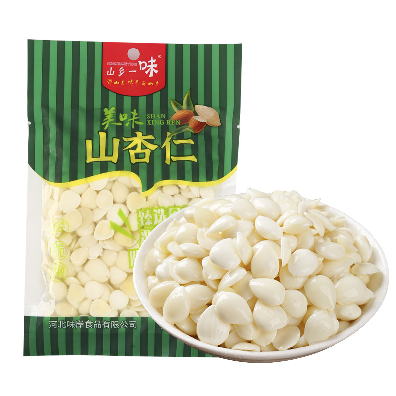 河北特产 盐水杏仁罐头 可拌凉菜熬粥食品 250g*20袋