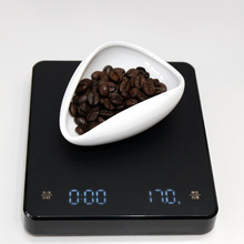 RB0W批发咖啡豆计量盘秤咖啡粉碟陶瓷量杯生豆称量盘熟豆接豆冷却