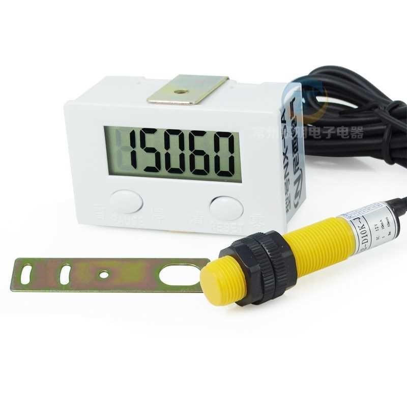 冲床计数器设置气动绕线机计数器可冲压周长计米器配磁性开关.