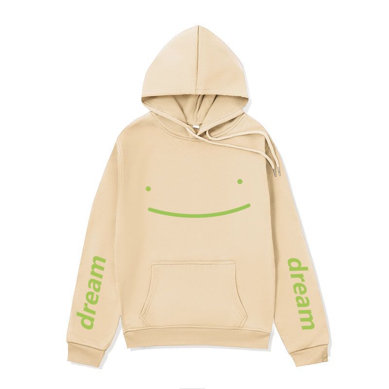 跨境男装 欧美潮牌dream系列连帽衫秋冬加绒外套男 简约宽松卫衣