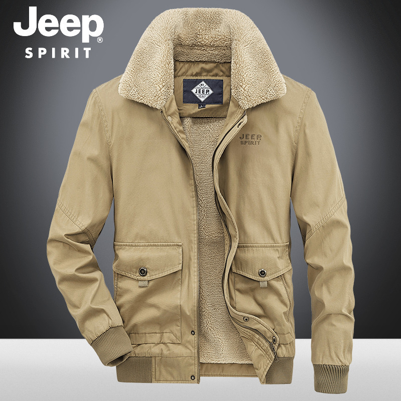 正品棉衣男加绒加厚外套男秋冬季工装夹克潮冬装休闲棉服-阿里巴巴