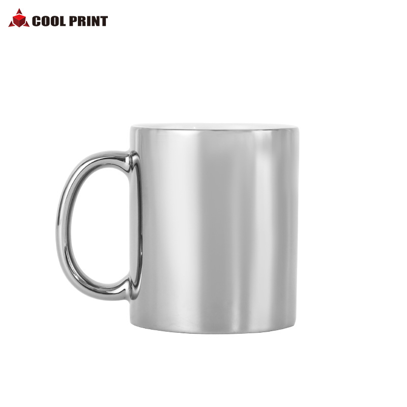 Thermal Transfer Cup Nordic Ins Vintage Brass Silver Gold Coffee Mug DIY Gift Holiday Gift