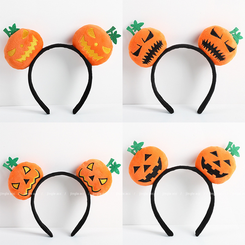 Halloween Headdress Funny Pumpkin Doll Hair Band Women's Face Washing Cute Headband Hair Accessories Accessories Children's Ornaments