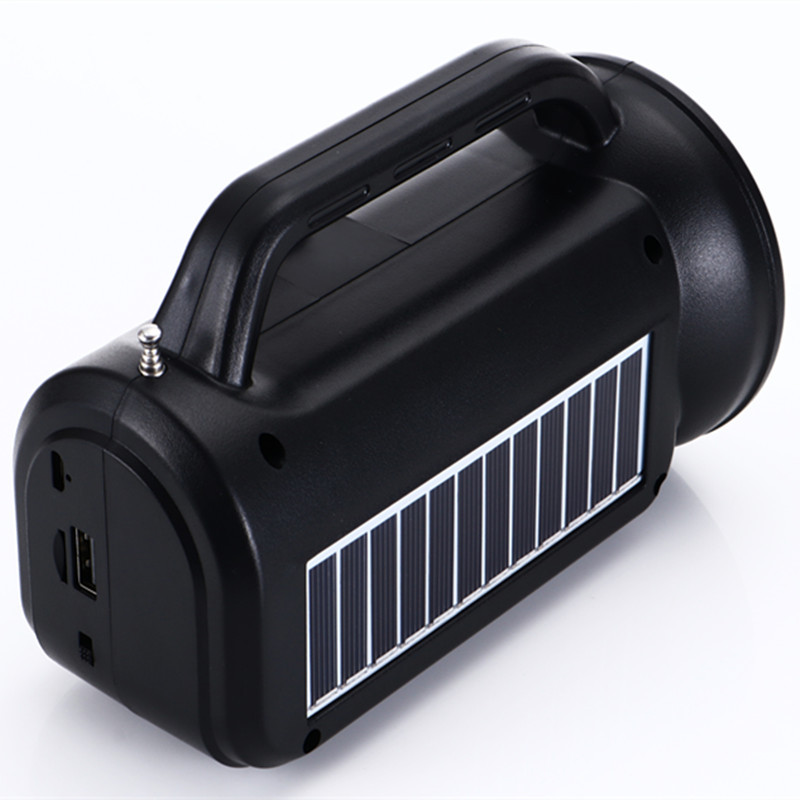 Foreign Trade Solar Energy Power Torch Portable Head Lamp Outdoor Night Fishing Light Support Bluetooth Speaker