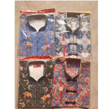 仿真时尚女唐装女花裤祭祀用品纸衣服寒衣清明节烧衣女士烧纸