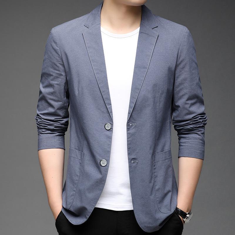 男士休闲西服上衣单件韩版潮流帅气小西装外套青年男外套2024春秋