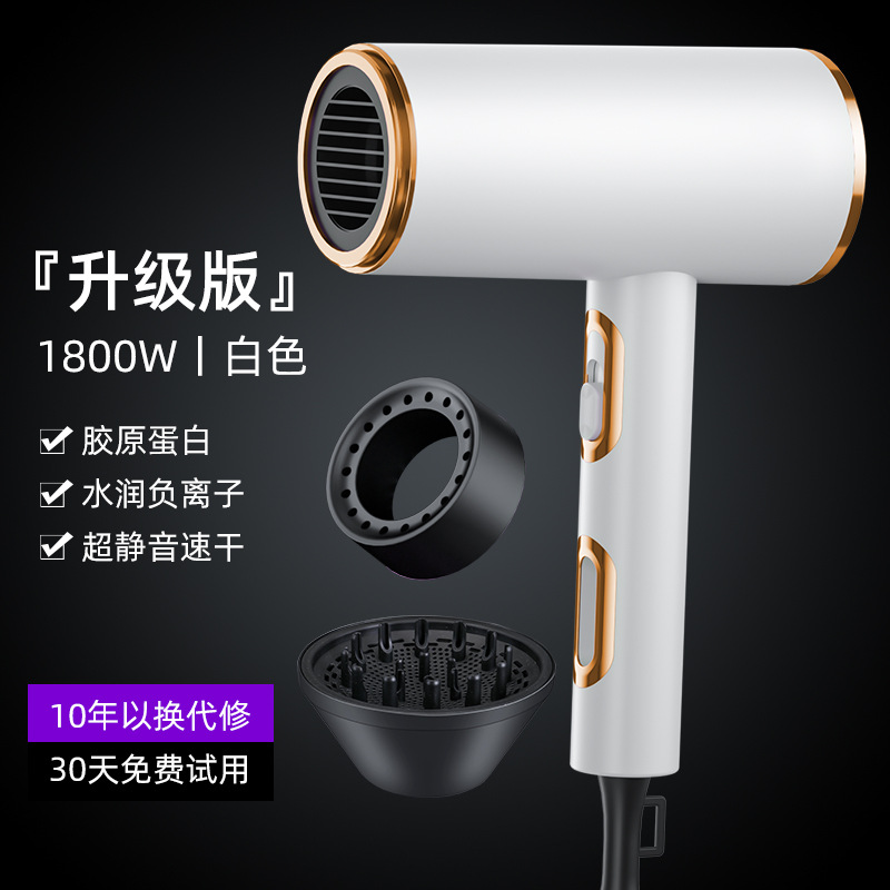 New Hammer Hair Dryer Blue Light Anion Quick-Drying Hair Dryer Constant Temperature Hair Salon Hairdressing Factory Wholesale Hair Dryer