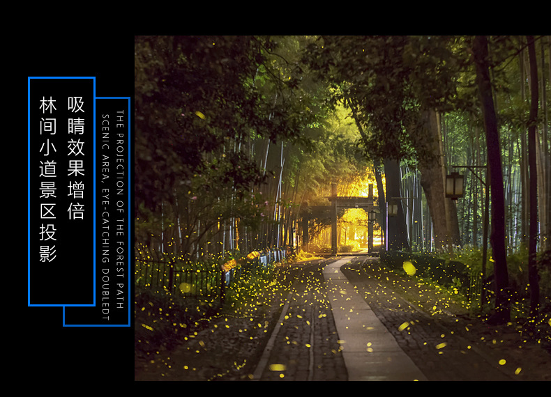 户外亮化投影灯萤火虫激光dmx512全彩星空防水草坪景观工程装饰灯