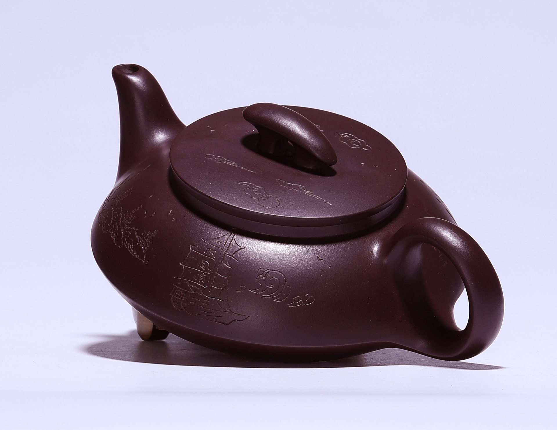 李卢春全手工紫砂壶 乘风破浪 家藏老紫泥 做工精细 出水顺畅