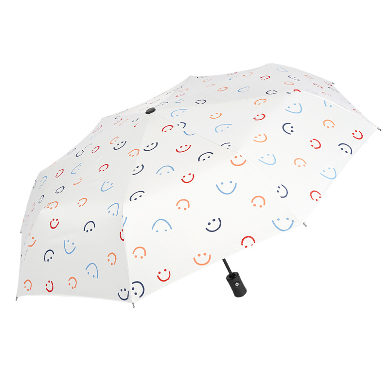 Uv Umbrella Vinyl Factory Professional Customized Printed Logo Three Folding Sun Protection Sunshade Mori Style Sun Umbrella Umbrella Wholesale