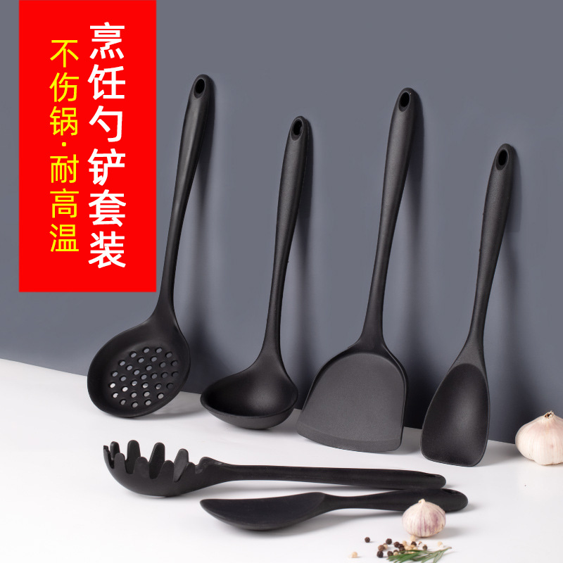 silicone kitchenware non-stick pan spatula set kitchen silicone baking cooking shovel spoon tool wholesale