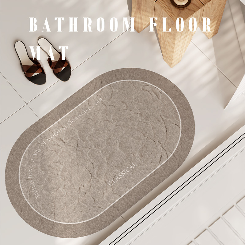 Bathroom Mats Advanced Sense Diatom Ooze Water Absorption Toilet Door Non-Slip Foot Mat