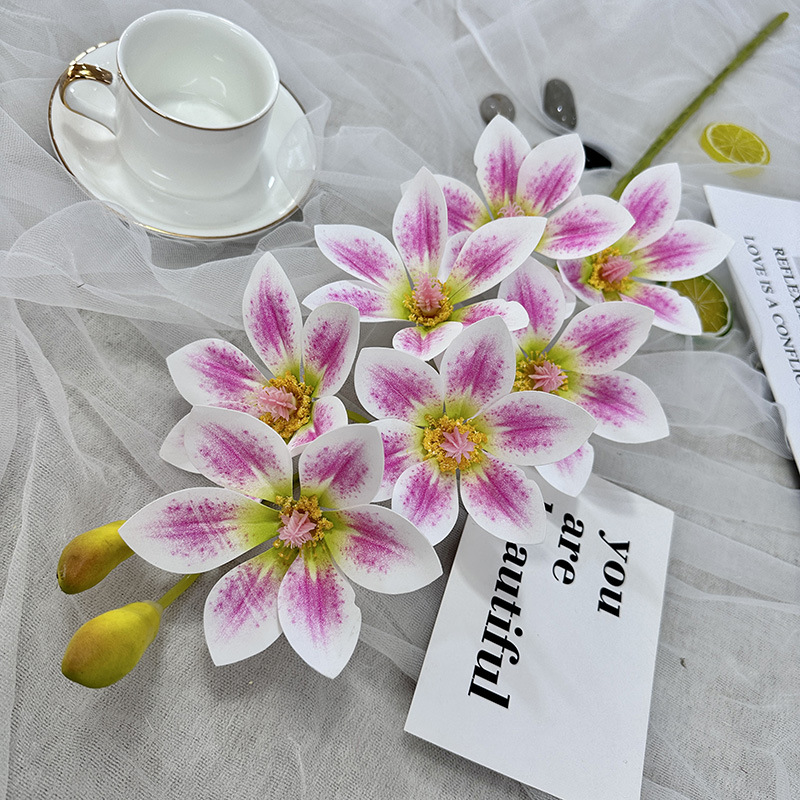 3d Printing Artificial Flower Single Magnolia Wedding Fake Flower Decoration Dress up Flower Arrangement Decoration Online Photography Props Flower