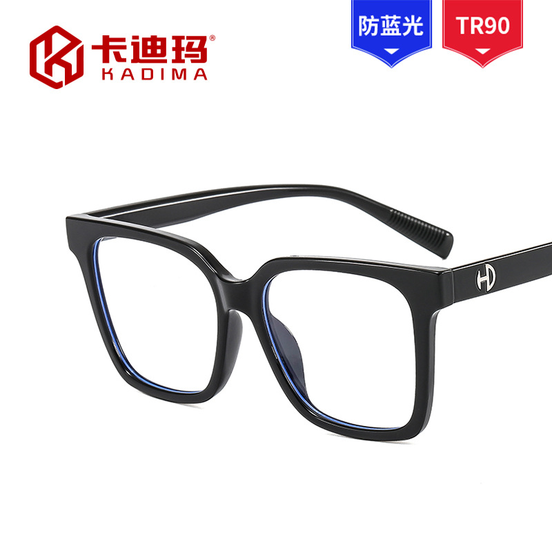 TR90防蓝光新款包花平光镜跨境欧美素颜眼镜框简约复古眼镜架