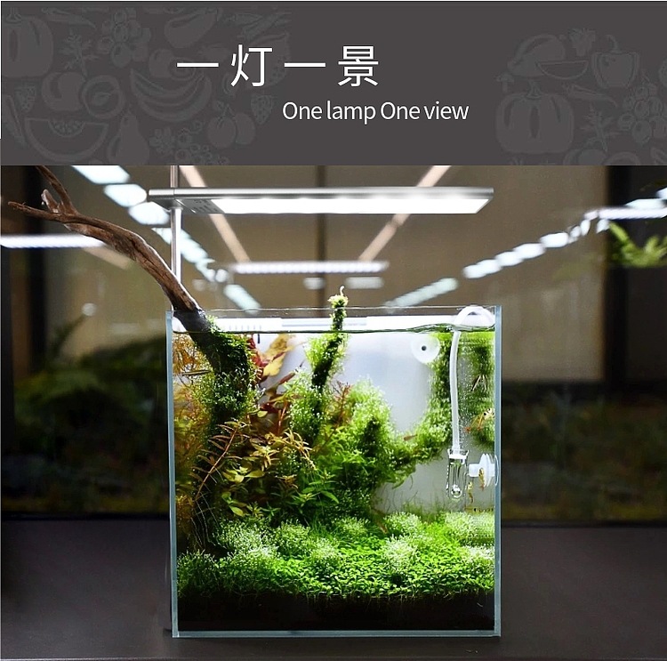 跨境新品 威尔康水草灯 鱼缸led灯 rgb水陆造景 week全光谱草缸灯