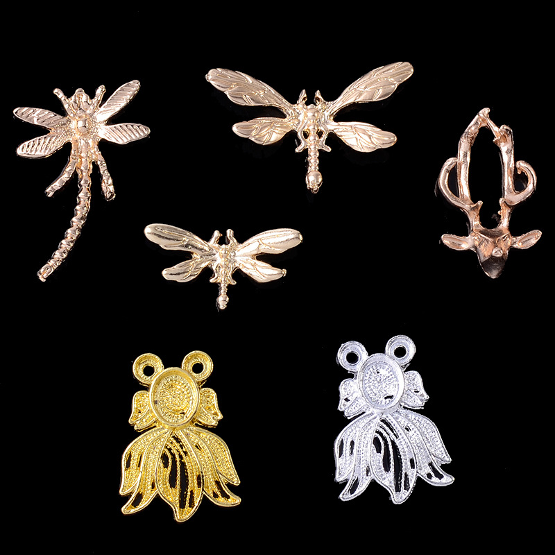 alloy accessories ancient style ming hair accessories tuinga buyao tassel diy handmade dragonfly deer goldfish material in stock