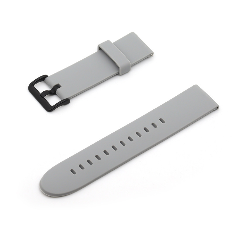 适用华为6手表带纯色tpe替换手环腕带黑扣硅胶荣耀6表带单色tpu