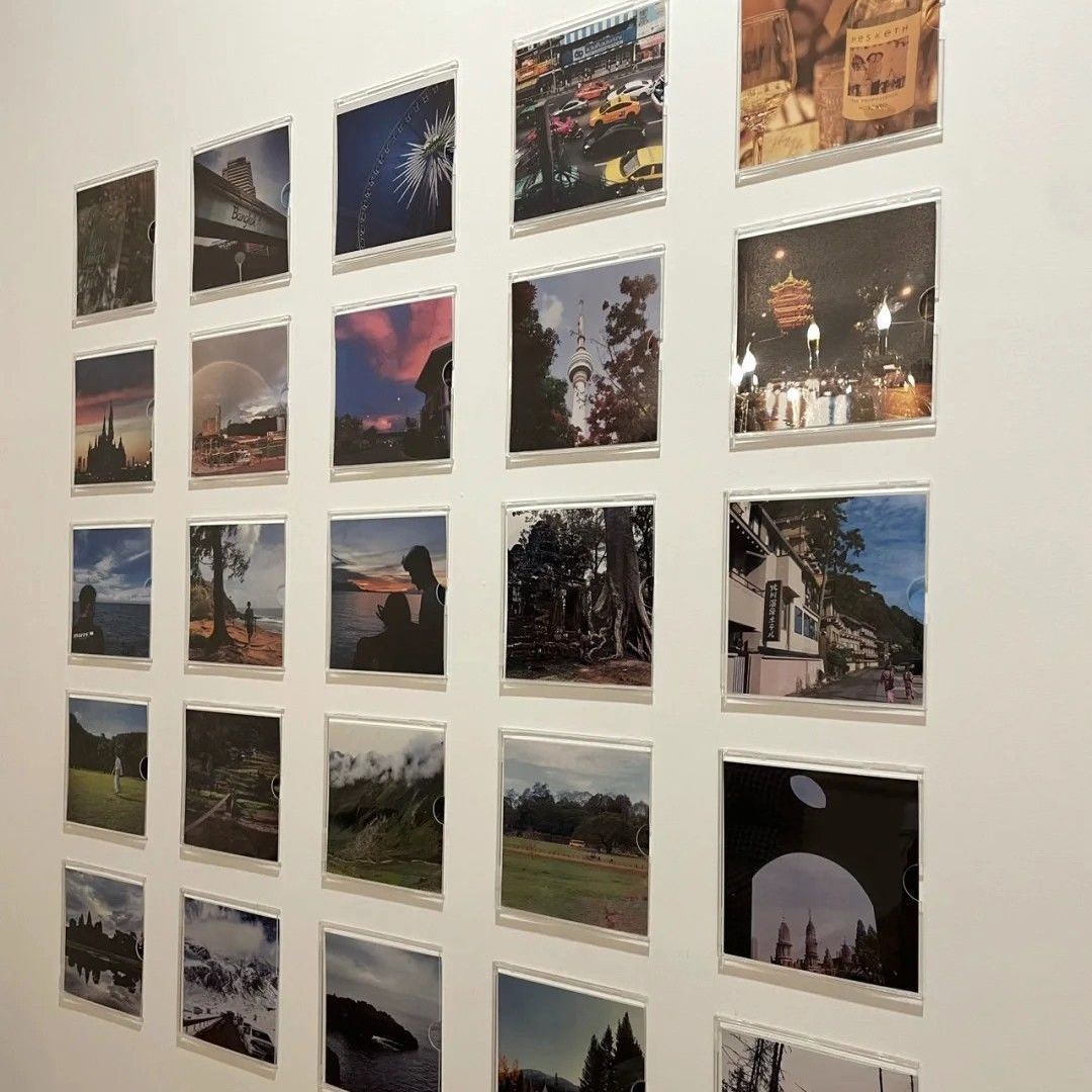 网红正八寸亚克力照片墙透明卡槽单双面插槽团队创意展示装饰