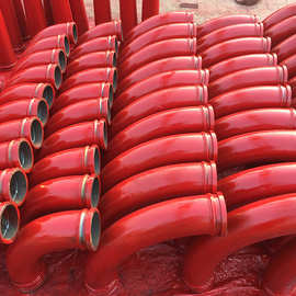 双层弯头泵管 砼泵弯头焊接地泵弯管批发 厚壁均匀